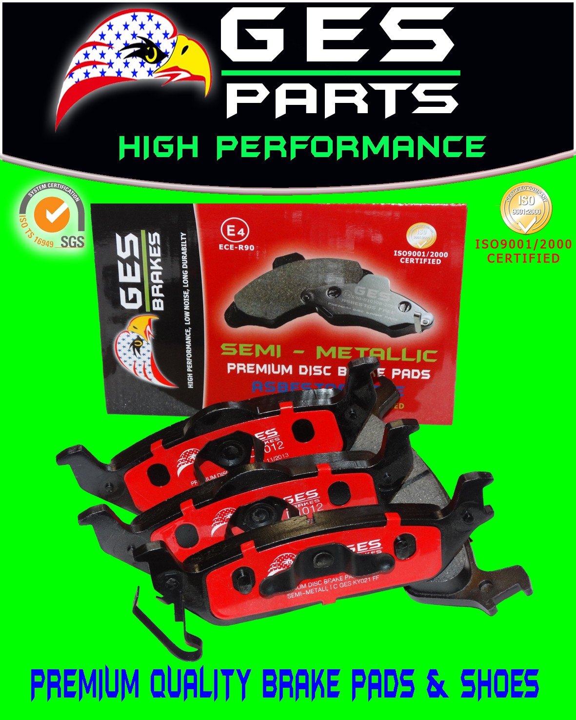 2005-2011 FORD F150 / 06-08 Lincoln Mark Premium Quality Rear Brake Pads D1012